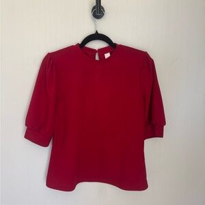 Elegant Red Women's Top